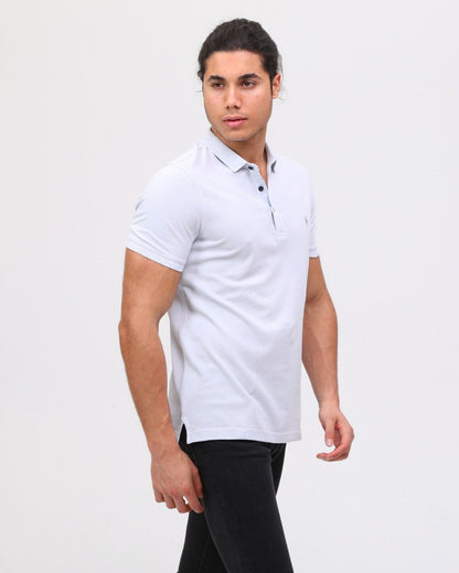 Mens Pique Polo Shirt Designer Short Sleeve Polo