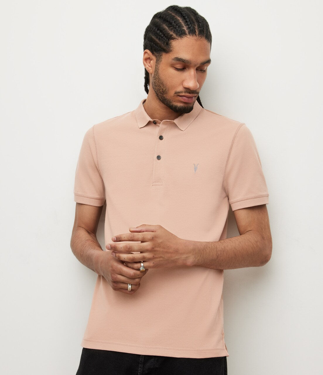 Mens Pique Polo Shirt Designer Short Sleeve Polo